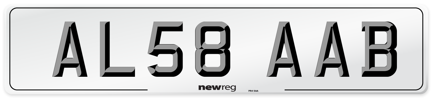 AL58 AAB Number Plate from New Reg